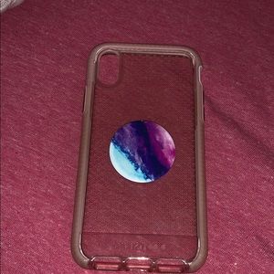 Tech 21 baby pink iPhone X case